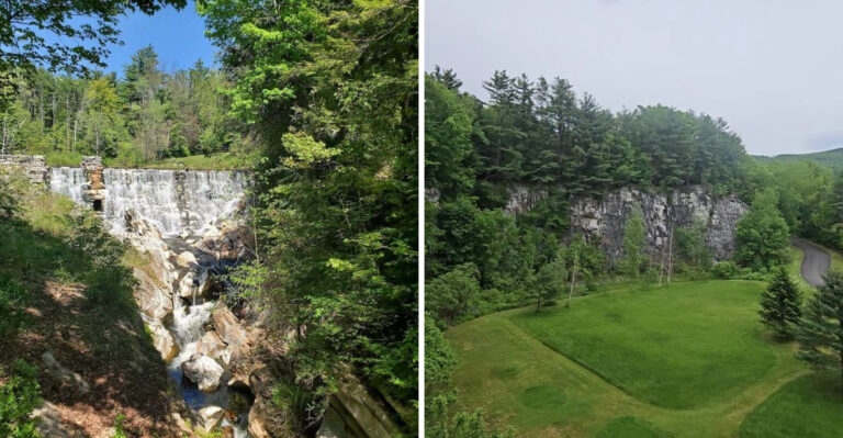 This Massachusetts State Park Has North America’s Only Natural White Marble Arch