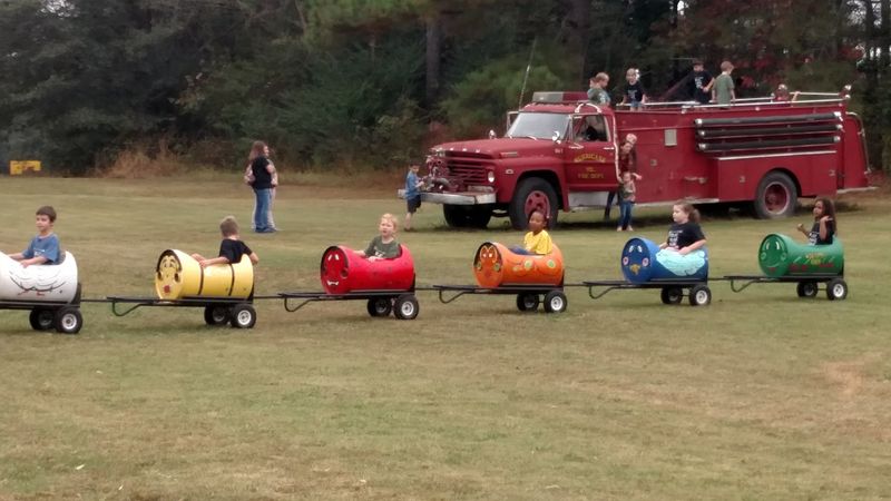Wagon Rides Through Working Farmland