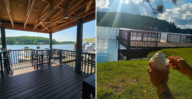 This New York Lake Town Has An Ice Cream Shop That Locals Boat To Every Summer Afternoon