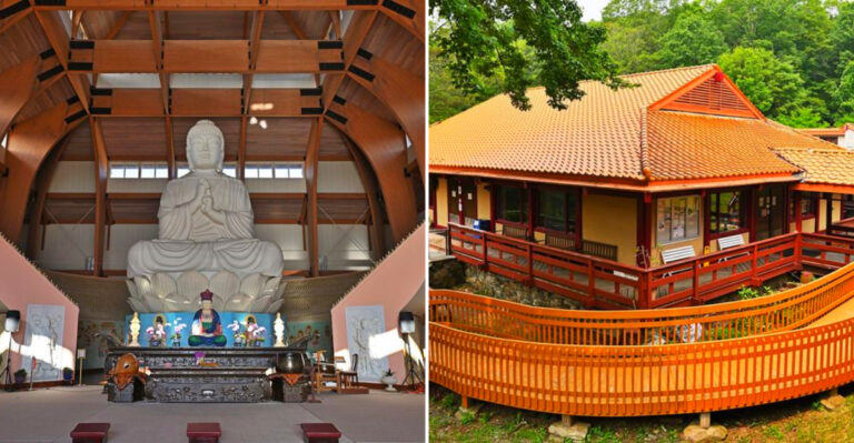 This New York Monastery Is Home To The Largest Indoor Buddha Statue In The Western Hemisphere And It’s Surrounded By 10,000 Smaller Ones