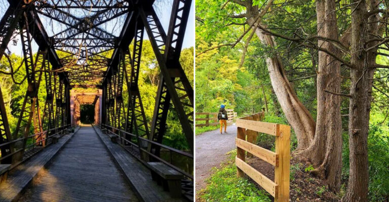 This New York Rail Trail Winds 16 Quiet Miles Past Forgotten Train Depots