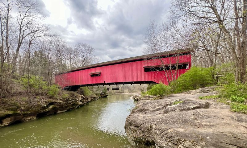 A Love Story Written in Red Paint and Timber