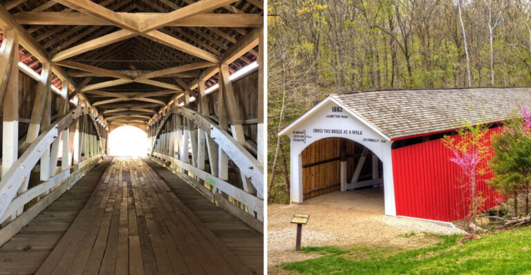 This Picture-Perfect Indiana Covered Bridge Draws Couples From Across The Country