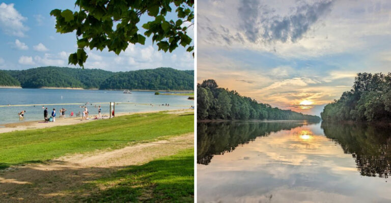 This Secluded Kentucky River Beach Has Been A Local Summer Tradition For Years