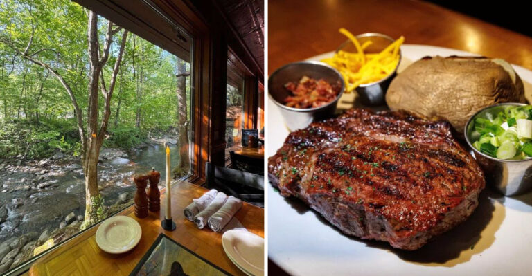 This Small Town Tennessee Steakhouse Serves Massive Steaks With Beautiful River Views