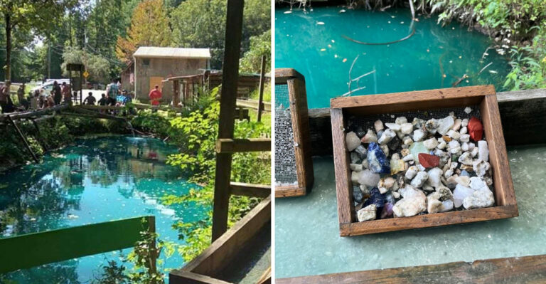 This Tennessee Gem Mine Lets You Search A 300-Foot Wooden Flume For Fossils And Gems You Can Keep