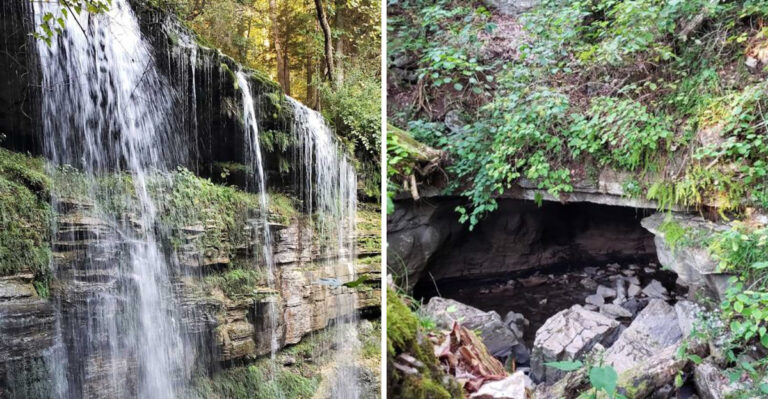 This Tennessee Waterfall Appears From A Cave And Vanishes Like Magic