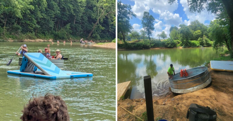 This Unusual Tennessee Float Trip Trades Inner Tubes For Giant Metal Tanks