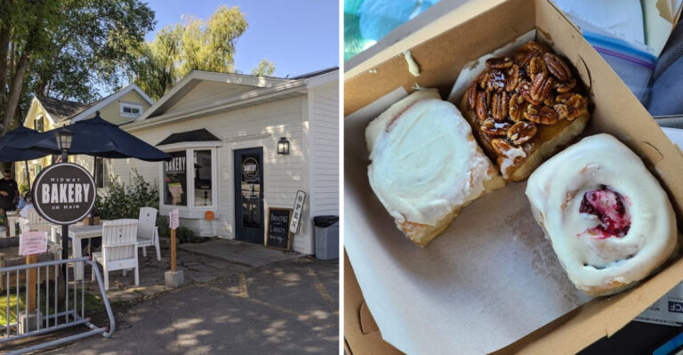 This Utah Mountain Bakery Serves Cinnamon Rolls Sized Like A Full Dinner Plate