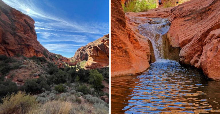 This Utah Swimming Hole Sits Beyond A Canyon Most Visitors Never Notice