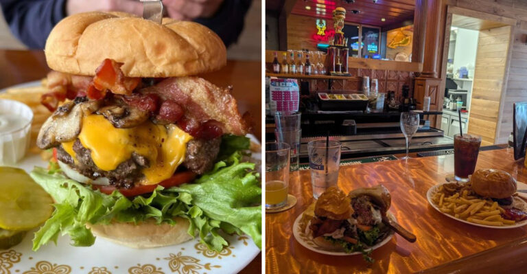 This Wisconsin Tavern Serves Burgers So Big They Barely Fit On The Plate