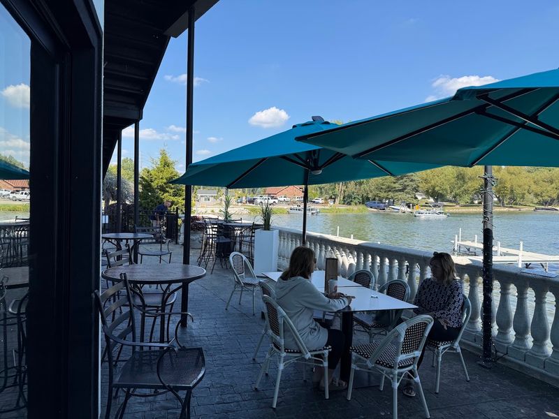 The Outdoor Deck Puts You Right Beside The Water