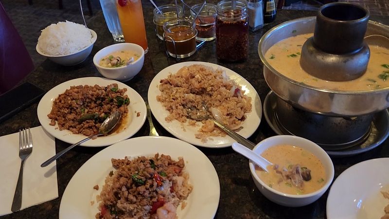 Thai And Chinese Favorites Share Space On The Large Menu