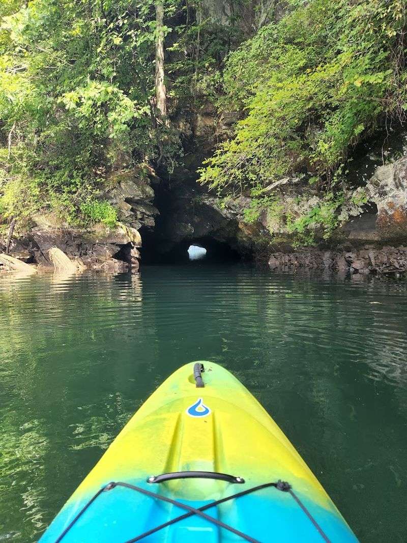 The Half-Submerged Train Tunnel You Can Paddle Through