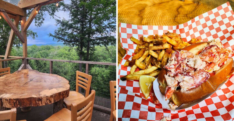 This New Hampshire Treehouse Restaurant Turns Dinner Into A Scenic Summer Escape