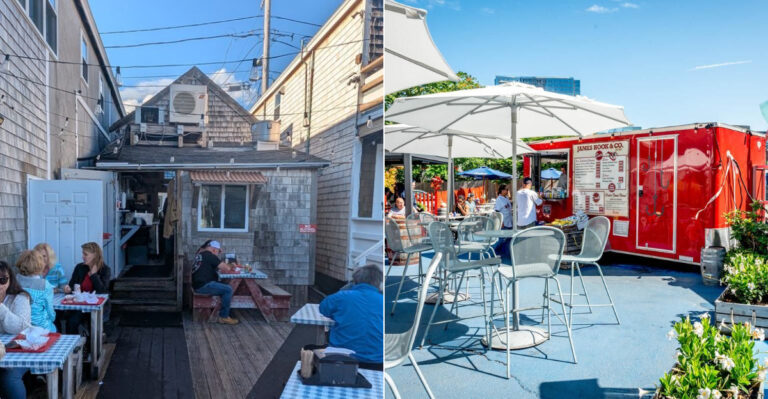 Forget The Waterfront Crowds, These 10 Massachusetts Seafood Spots Are Where Locals Go