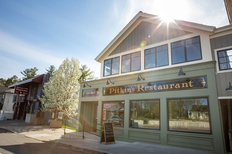 Pitkin's Restaurant Sits Right On Schroon Lake's Main Street