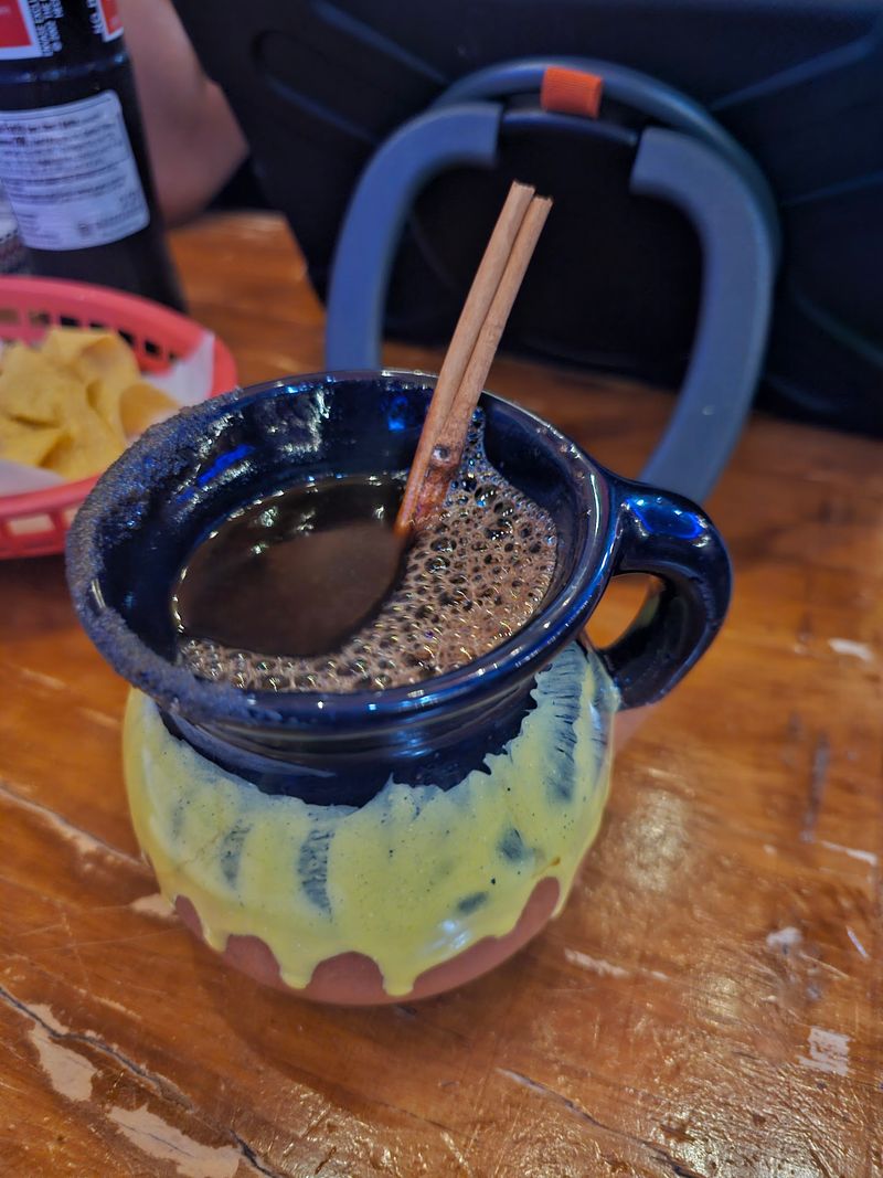 Aguas Frescas Served In Barrel Mugs