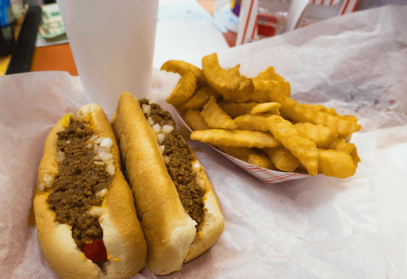 The Bright Red Hot Dogs That Started It All