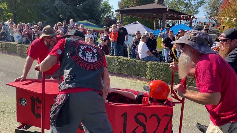 Coffin Races Down Slaughterhouse Lane