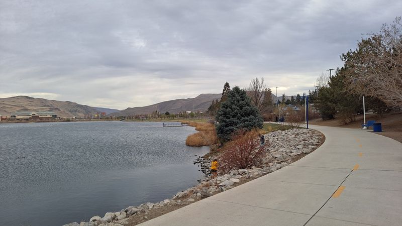Walking And Biking The Paved Loop Path