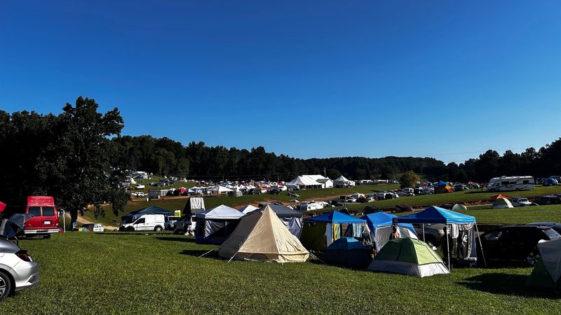 Camping Is Free With Your Weekend Pass, Hot Showers Included