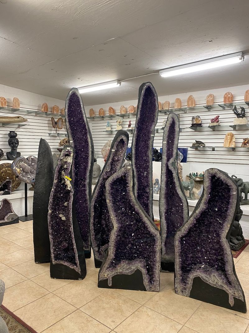 Giant Amethyst Geodes You Can Stand Beside