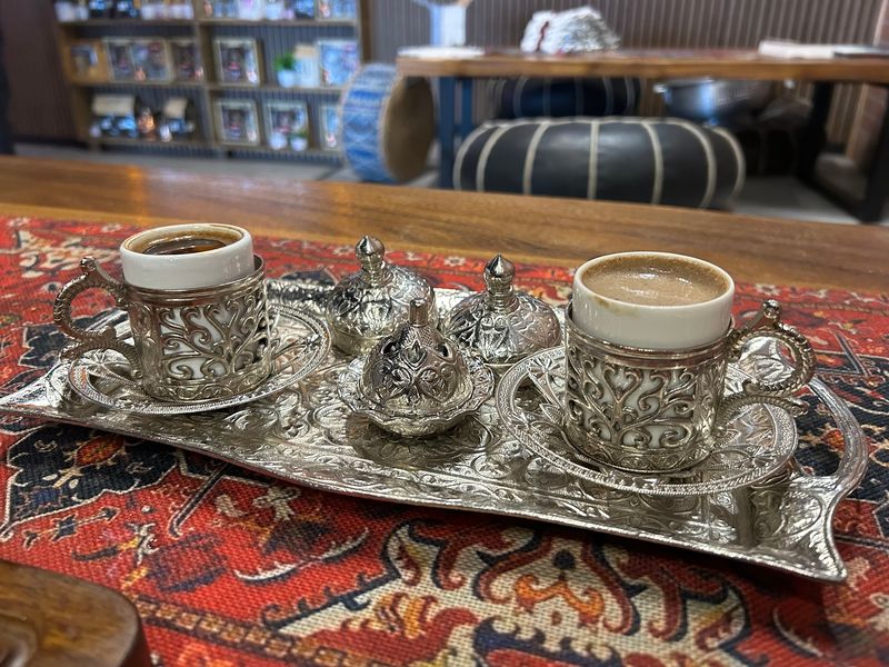 Turkish Coffee Brewed In Hot Sand