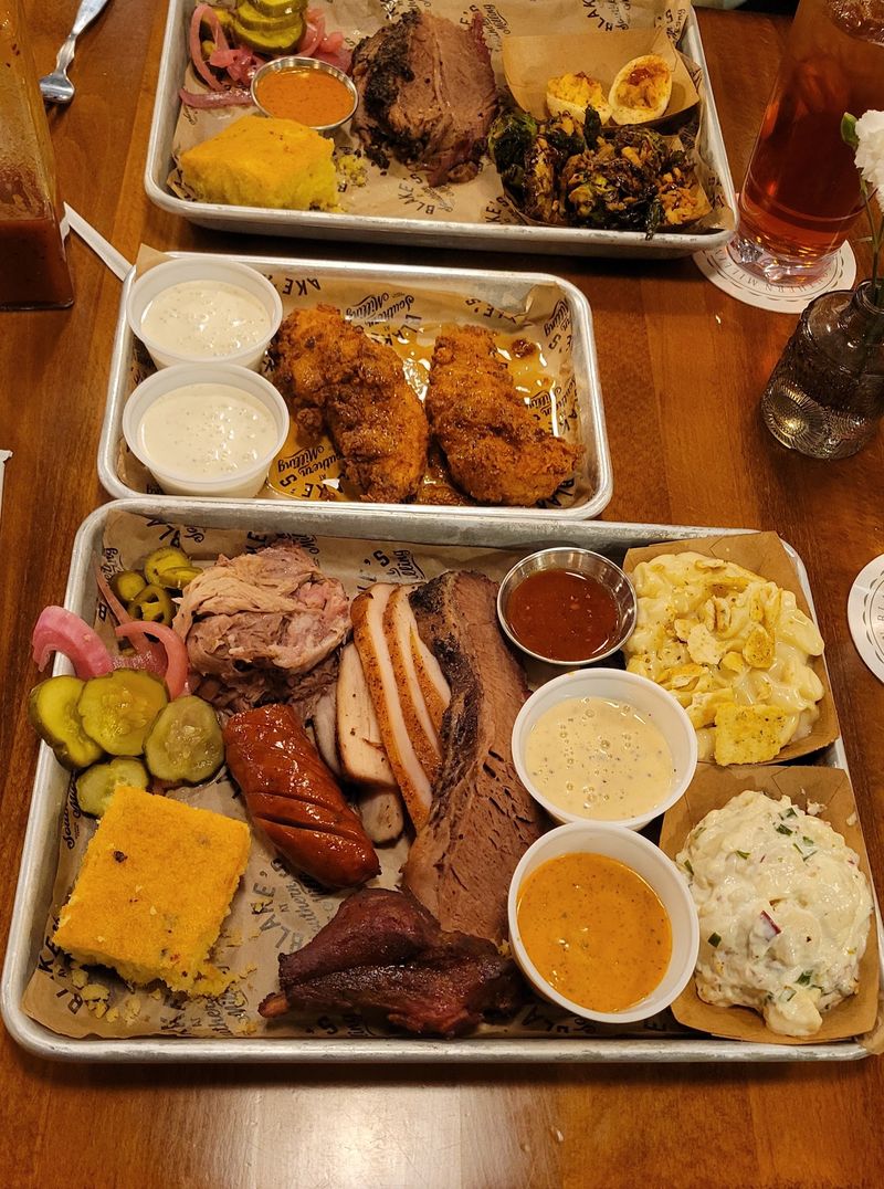 Ribs, Pulled Pork, And Smoked Turkey Round Out The Board