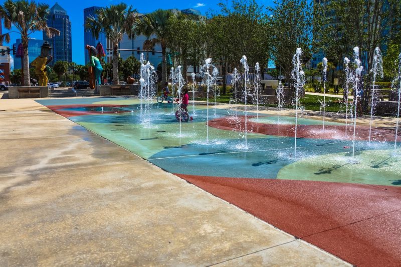The Interactive Fountain That Lights Up The Evening