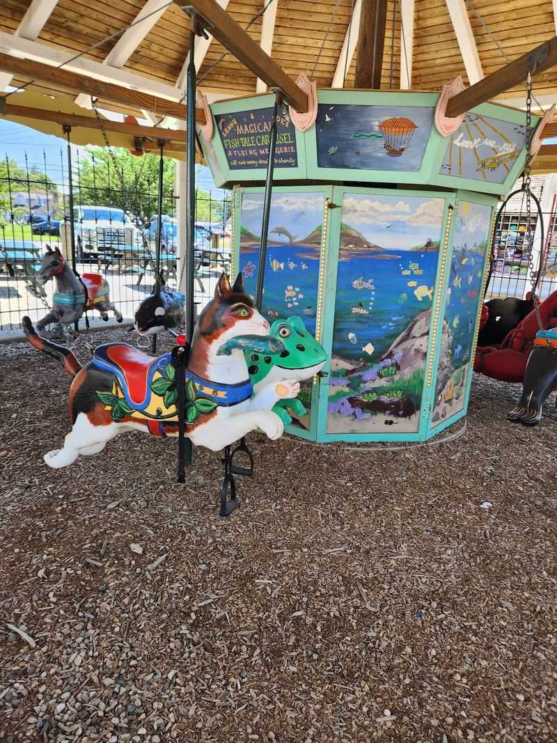 Ice Cream And The Charity Carousel Out Back
