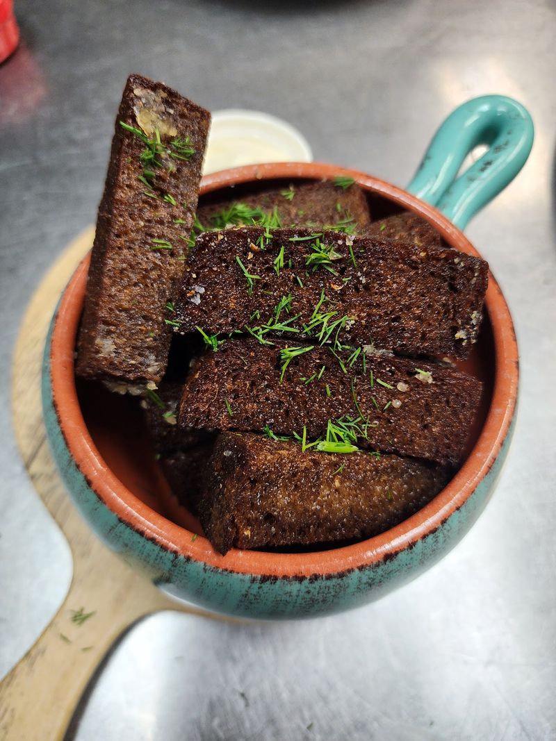Grenki Fries Made From Dark Pumpernickel Bread