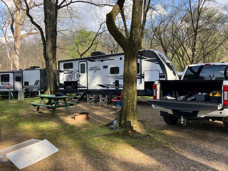 RV Sites And Tent Spots Under The Trees