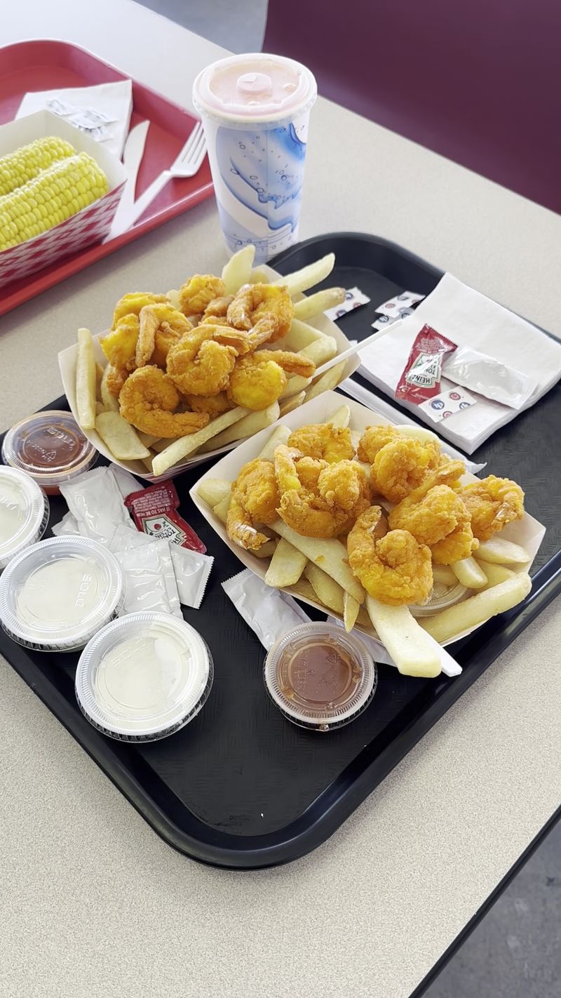 Fried Shrimp And Fries, The House Classic