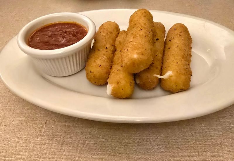 Mozzarella Sticks Fried To Golden Perfection