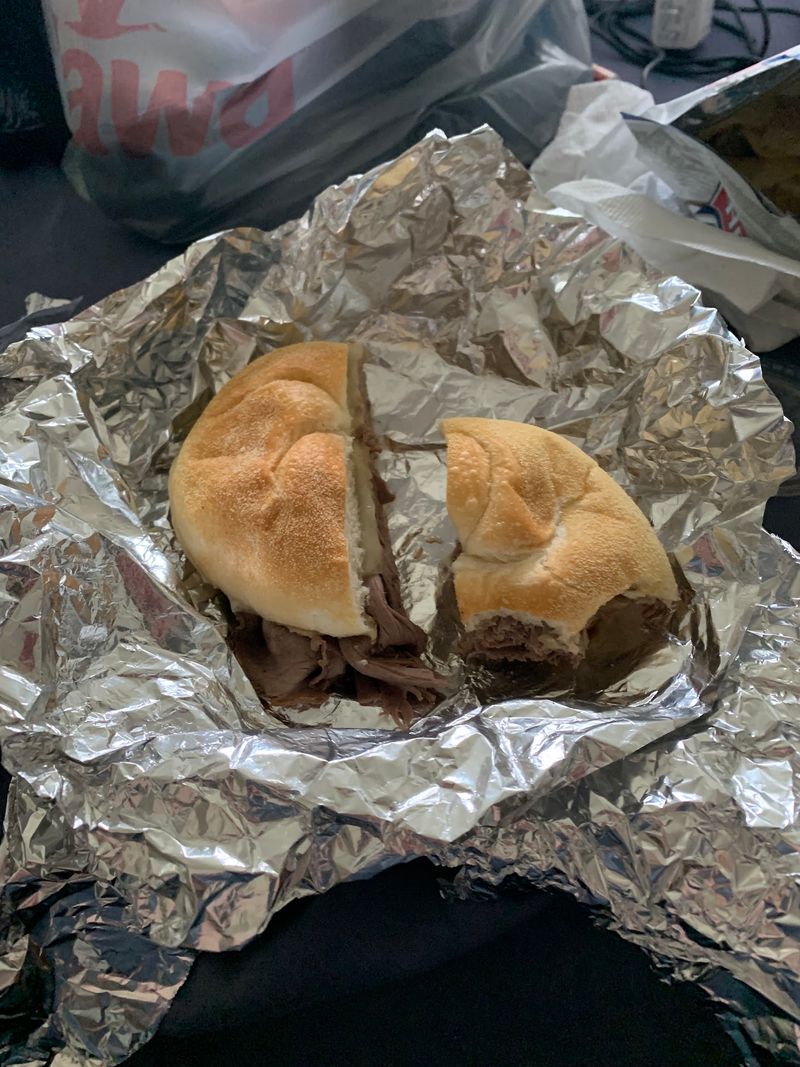 Turkey Hoagies Piled High Enough To Need Two Hands