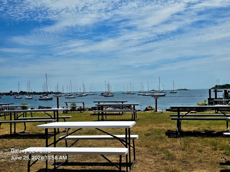 Seating Under The Tent Or Beside The Water