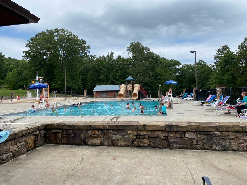 Pool, Splash Pad, And Picnic Shade