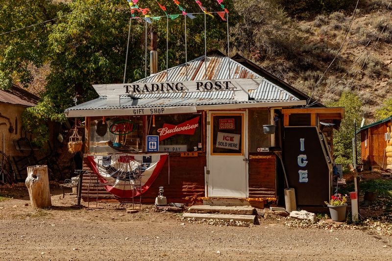 The Trading Post, Remote Shelves At The End Of A Long Canyon Road