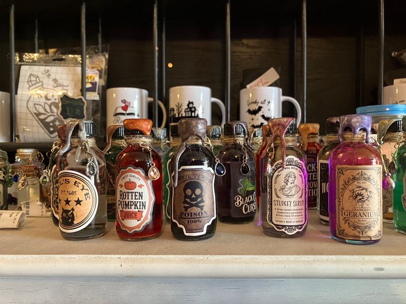 The Witchy Corner Stocked With Grimoires And Spell Jars