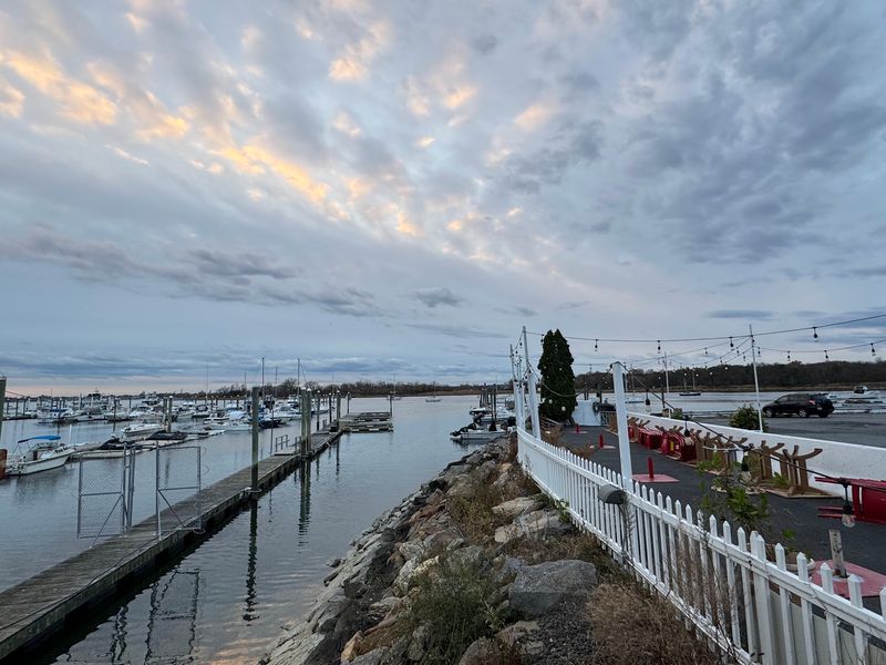 Waterfront Deck And Marina Views
