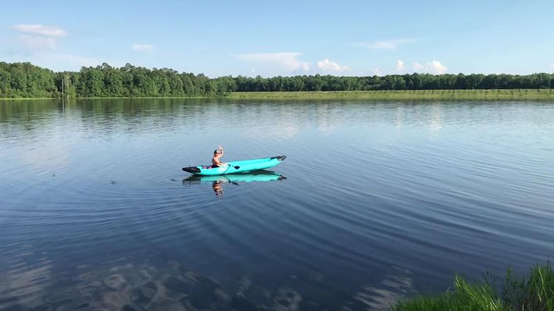 Swimming In Still, Clear Water