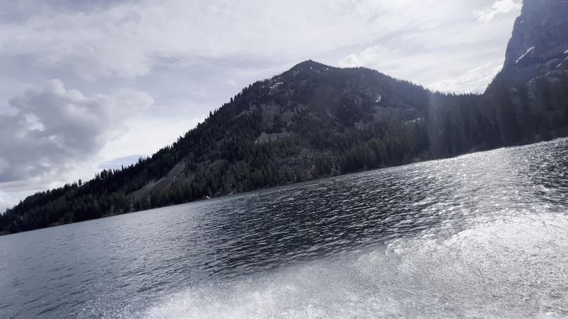 Brave Swimmers Can Test The Lake's Icy Temperatures