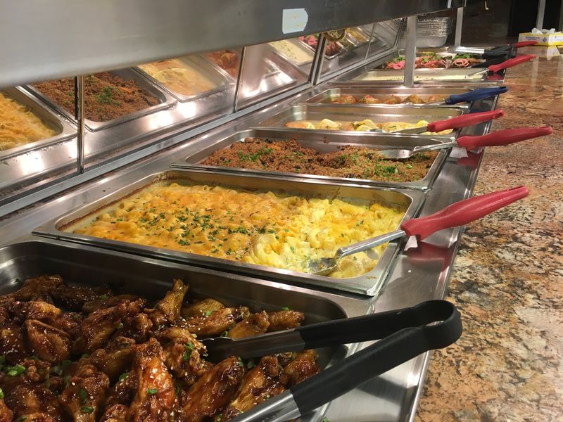 Hot Food Bar Sushi And Pizza Under One Roof