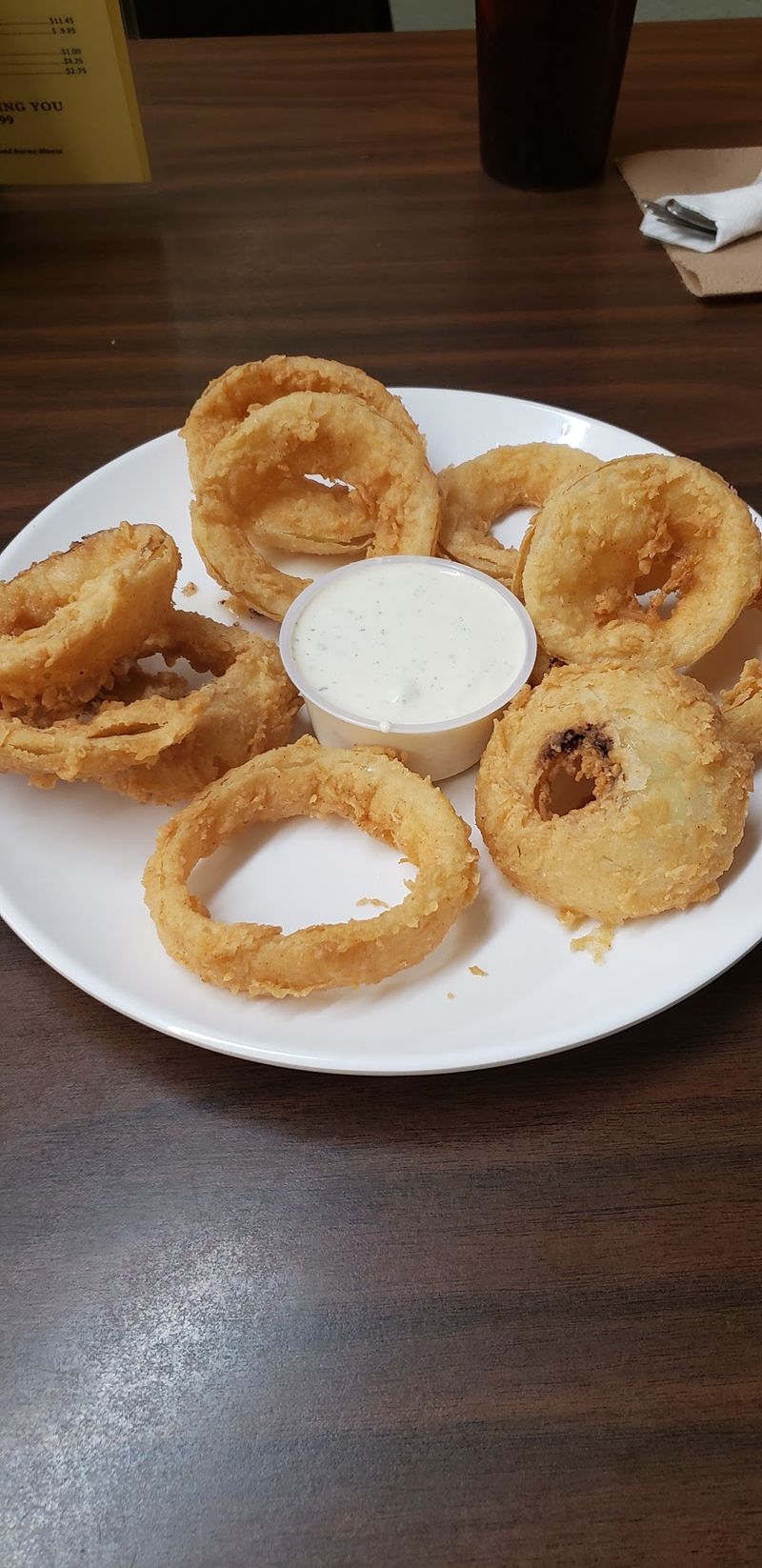 Hand-Made Onion Rings Stacked Like Treasure