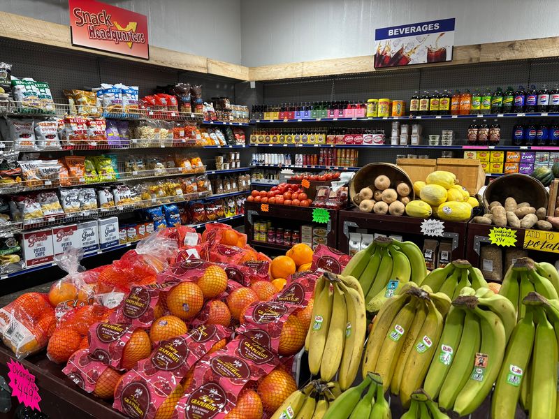 Local Milk Produce And Pantry Goods Fill The Shelves