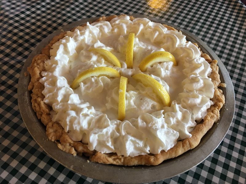 Homemade Pie Under The Glass Dome