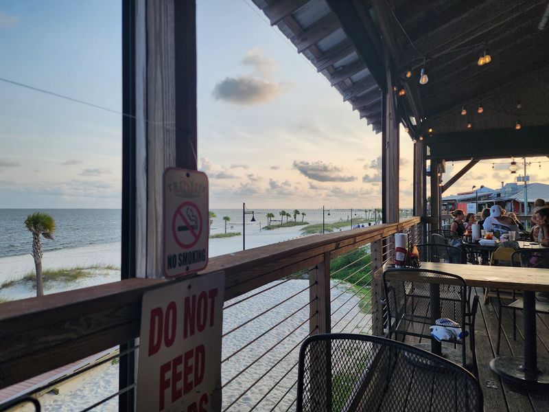 Outdoor Seating Where The Gulf Breeze Does The Work