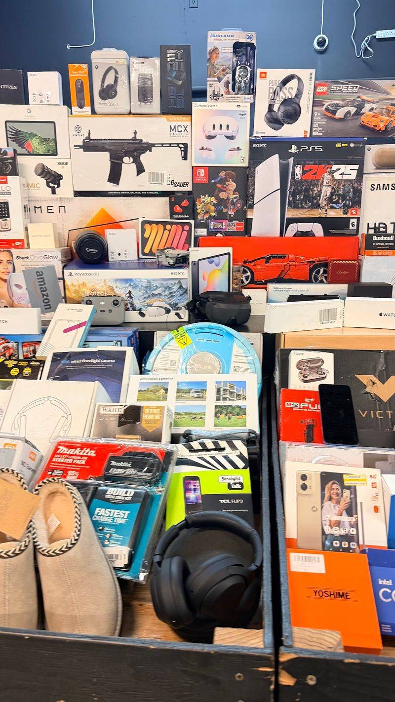 Electronics And Gadgets Buried In Plain Boxes