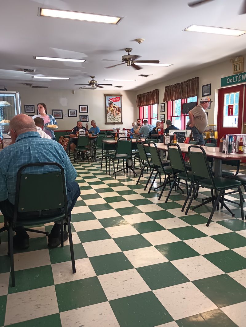 Checkerboard Floors And Vintage Coca-Cola Charm